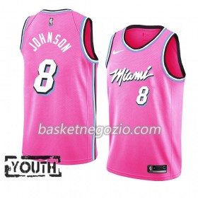 Canotte Bambino Miami Heat Tyler Johnson 8 2018-19 Nike Rosa Swingman